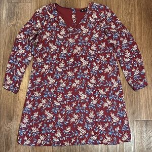 Madewell Kids Dress - Burgundy and Blue Floral
